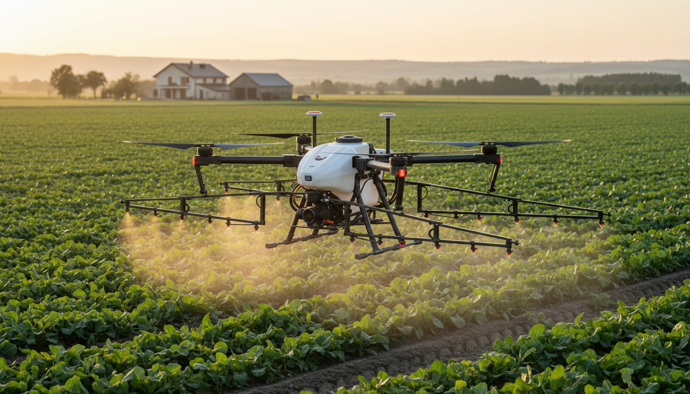 DJI Agras spraying drone